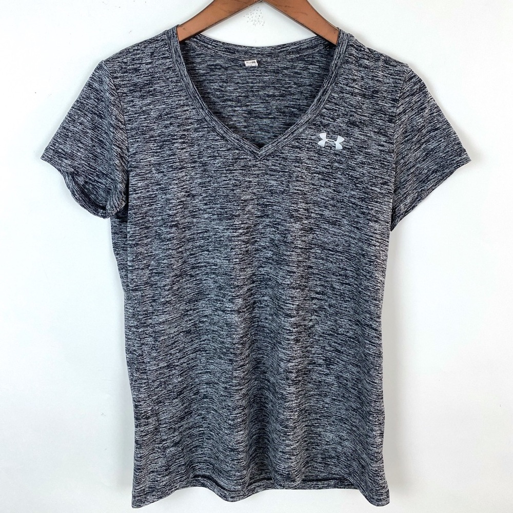 Under Armour Women’s Athletic Shirt Black and Gray Small